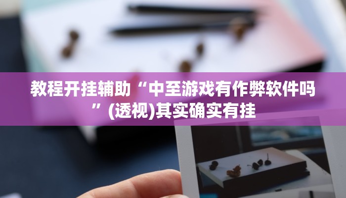 教程开挂辅助“中至游戏有作弊软件吗”(透视)其实确实有挂