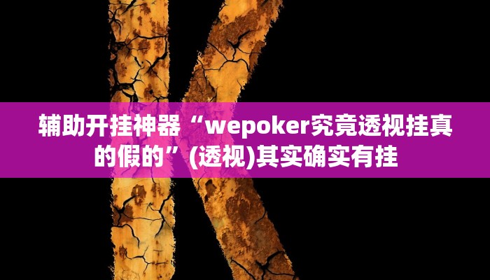辅助开挂神器“wepoker究竟透视挂真的假的”(透视)其实确实有挂 辅助开挂神器“wepoker究竟透视挂真的假的”(透视)其实确实有挂