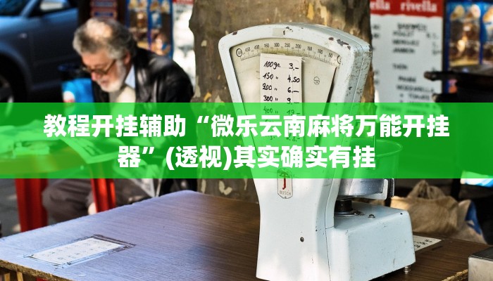 教程开挂辅助“微乐云南麻将万能开挂器”(透视)其实确实有挂