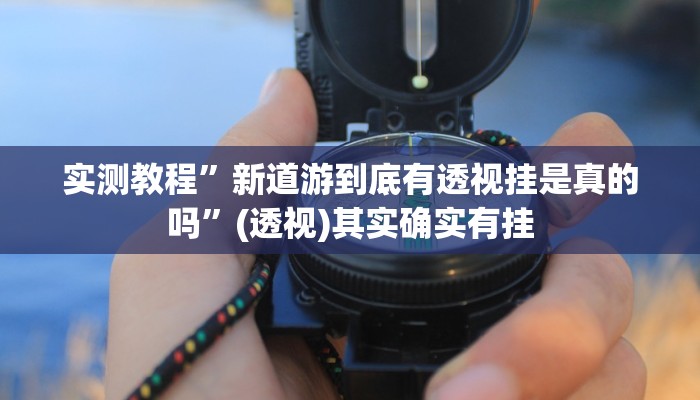 实测教程”新道游到底有透视挂是真的吗”(透视)其实确实有挂