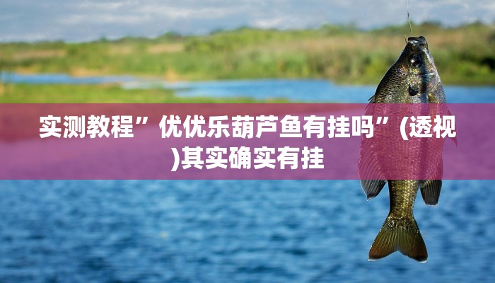 实测教程”优优乐葫芦鱼有挂吗”(透视)其实确实有挂