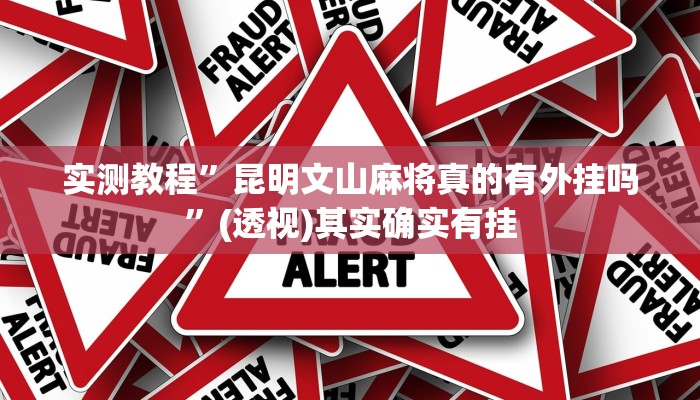 实测教程”昆明文山麻将真的有外挂吗”(透视)其实确实有挂 实测教程”昆明文山麻将真的有外挂吗”(透视)其实确实有挂