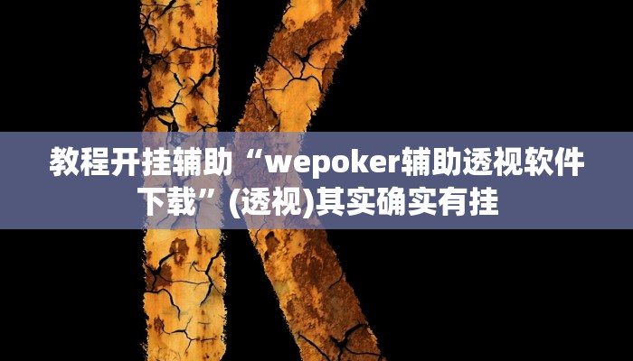 教程开挂辅助“wepoker辅助透视软件下载”(透视)其实确实有挂 教程开挂辅助“wepoker辅助透视软件下载”(透视)其实确实有挂