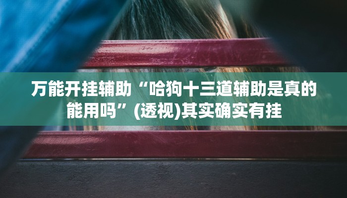 万能开挂辅助“哈狗十三道辅助是真的能用吗”(透视)其实确实有挂 万能开挂辅助“哈狗十三道辅助是真的能用吗”(透视)其实确实有挂