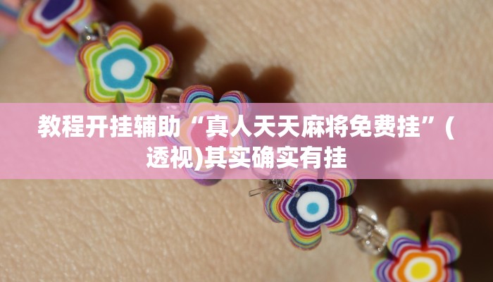 教程开挂辅助“真人天天麻将免费挂”(透视)其实确实有挂