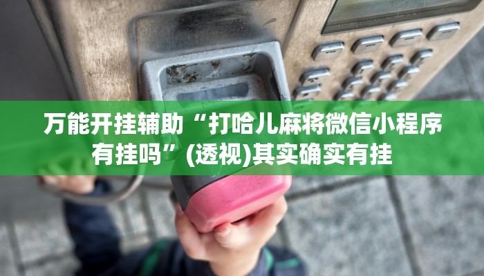 万能开挂辅助“打哈儿麻将微信小程序有挂吗”(透视)其实确实有挂 万能开挂辅助“打哈儿麻将微信小程序有挂吗”(透视)其实确实有挂