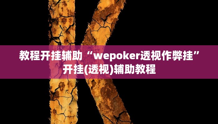 教程开挂辅助“wepoker透视作弊挂”开挂(透视)辅助教程 教程开挂辅助“wepoker透视作弊挂”开挂(透视)辅助教程