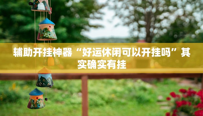 辅助开挂神器“好运休闲可以开挂吗”其实确实有挂