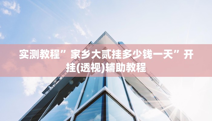 实测教程”家乡大贰挂多少钱一天”开挂(透视)辅助教程 实测教程”家乡大贰挂多少钱一天”开挂(透视)辅助教程