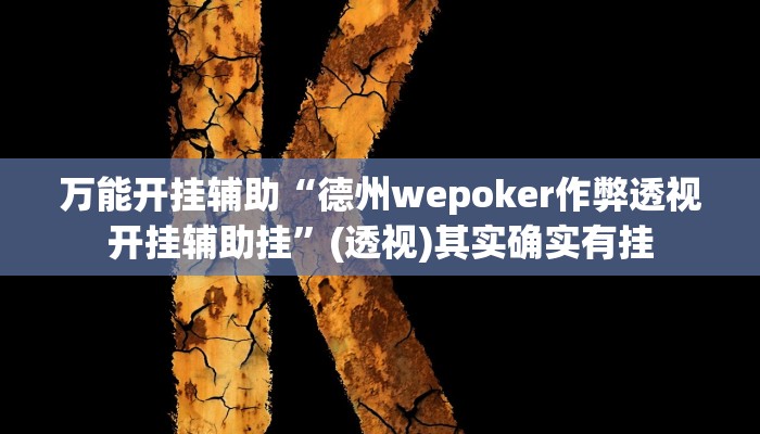 万能开挂辅助“德州wepoker作弊透视开挂辅助挂”(透视)其实确实有挂 万能开挂辅助“德州wepoker作弊透视开挂辅助挂”(透视)其实确实有挂