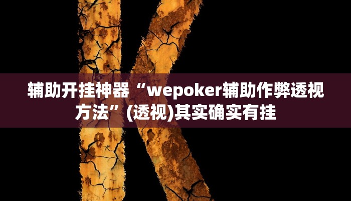 辅助开挂神器“wepoker辅助作弊透视方法”(透视)其实确实有挂 辅助开挂神器“wepoker辅助作弊透视方法”(透视)其实确实有挂