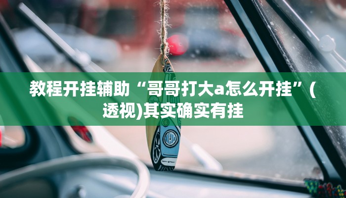 教程开挂辅助“哥哥打大a怎么开挂”(透视)其实确实有挂 教程开挂辅助“哥哥打大a怎么开挂”(透视)其实确实有挂